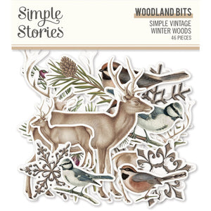 Simple Stories Simple Vintage Winter Woods Collection Woodland Bits (19123)