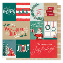 Load image into Gallery viewer, Photoplay Paper It&#39;s a Wonderful Christmas Collection 12x12 Scrapbook Paper This Home Believes (WON3501)
