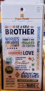 Paper House Productions Stickers Brother (ST-3002)