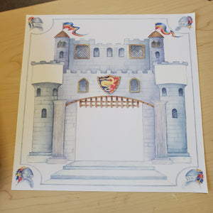 NRN Designs 12x12 Scrapbook Paper Castle (B 2159)