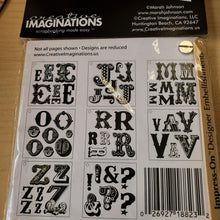 Load image into Gallery viewer, Creative Imaginations Impress-On Transfers Swatch Book Alphabet
