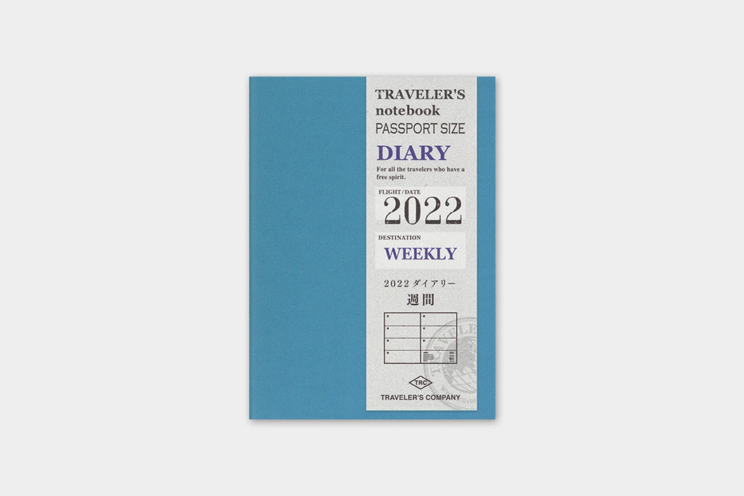 Traveler's Company Traveler's Notebook Passport Size Diary Weekly 2022 (14449-006)