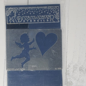 Dreamweaver Stencils Cupid & Heart (LL598)