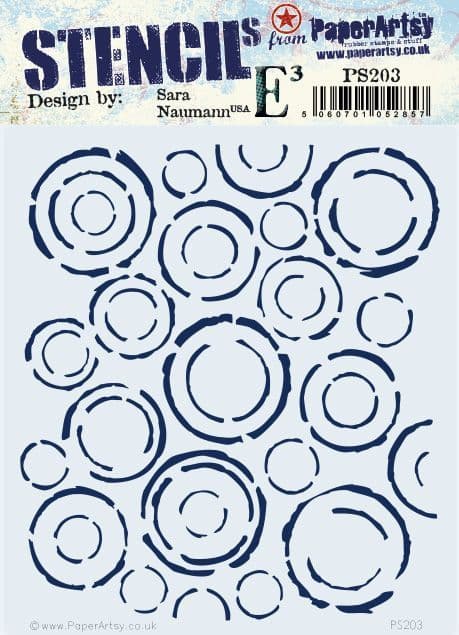 PRE-ORDER PaperArtsy Stencil Circles by Sara Naumann (PS203)