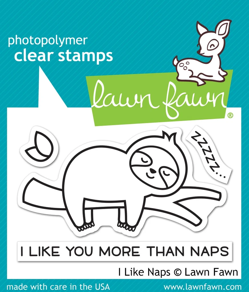 Lawn Fawn Stamp & Die Set I Like You More than Naps (LF2164)