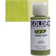 GOLDEN Fluid Acrylics Green Gold (2170B-1)