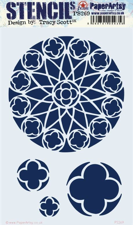 PaperArtsy Stencil Mandala designed by Tracy Scott (PS269)