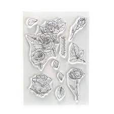 Elizabeth Craft Designs Clear Stamp & Die Set Beautiful Blooms Collection Gratitude (CS229)