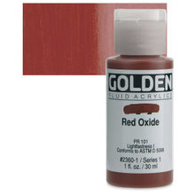 Load image into Gallery viewer, GOLDEN Fluid Acrylics Red Oxide (2360-1)
