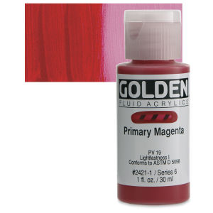 GOLDEN Fluid Acrylics Primary Magenta (2421-1)