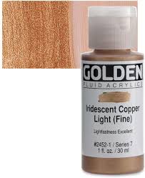 GOLDEN Fluid Acrylics Iridescent Copper (Fine) (2451-1)