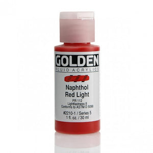 Golden Fluid Acrylics Naphthol Red Light (2210-1)