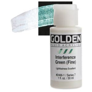 GOLDEN Fluid Acrylics Interference Green (Fine) (2466-1)