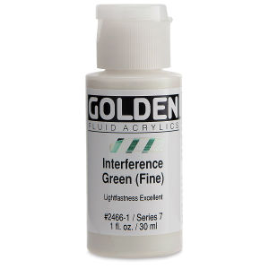 GOLDEN Fluid Acrylics Interference Green (Fine) (2466-1)