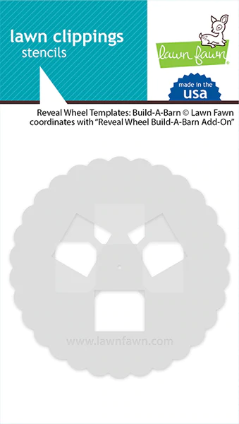 Lawn Fawn Lawn Clippings Reveal Wheel Template Build A Barn (LF2798)