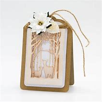 Load image into Gallery viewer, Tonic Studios Dimensions Die - Enchanted Forest Silhouette Tag &amp; Wallet Die Set (2758e)
