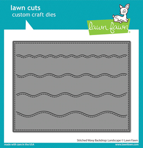 Lawn Fawn Lawn Cuts Die Set Stitched Wavy Backdrop Landscape (LF2889)