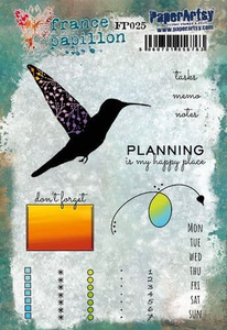 Paper Artsy Stamp Set Planning is my Happy Place designed by France Papillon (FP025)