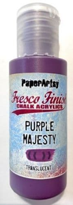 PaperArtsy Fresco Finish Chalk Acrylics Purple Majesty Translucent (FF221)