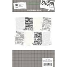 Simple Stories - Sn@p! Stickers - Basics - Black Letters
