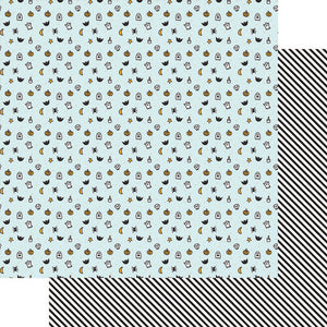 Fancy Pants Designs 12x12 Scrapbook Paper Howl Collection Little Monsters (2990-4)
