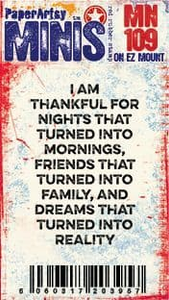 PaperArtsy Minis I Am Thankful (MN109)