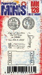 PaperArtsy Mini Stamp 50 Cents (MN128)