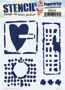 PRE-ORDER Paper Artsy Stencil Bright Colors designed by France Papillon (PS378)