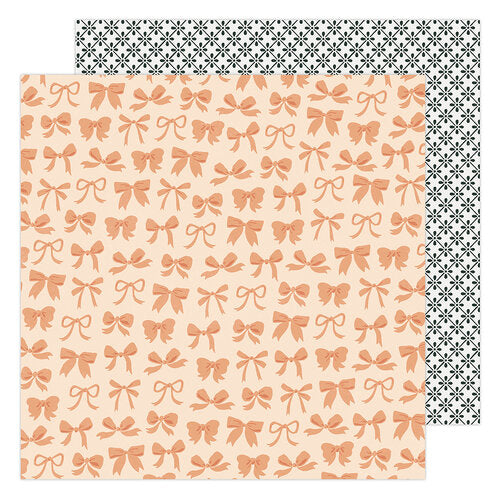 Maggie Holmes Garden Party Collection 12x12 Scrapbook Paper Beautiful Bows (34005516)