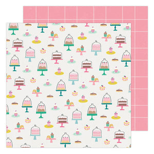 Maggie Holmes Garden Party Collection 12x12 Scrapbook Paper Pastry Party (34005520)