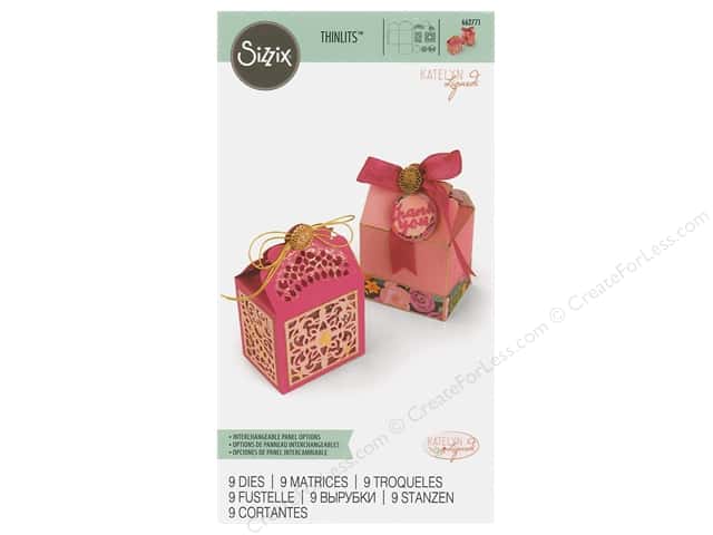 Sizzix Thinlits Die Set 9 Moroccan Lace Box designed by Katelyn Lizardi (662771)