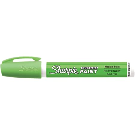 Sharpie Poster Paint Pen Medium Point Fluorescent Green