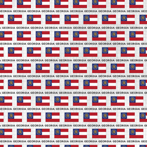Scrapbook Customs 12x12 Scrapbook Paper Georgia Adventure Flag (38483a)
