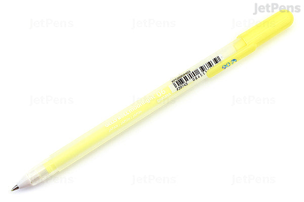 Sakura Gelly Roll Moonlight Gel Pen 0.6mm Fluorescent Yellow (39743)