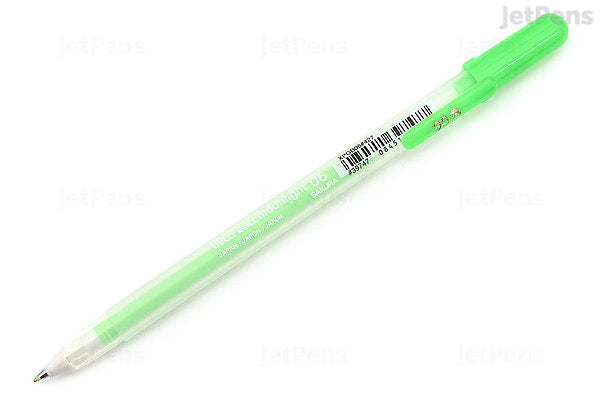 Sakura Gelly Roll Moonlight Gel Pen 0.6mm Fluorescent Green (39747)