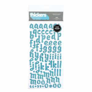 American Crafts Thickers LAX Glitter Letter Stickers Powder (42887)