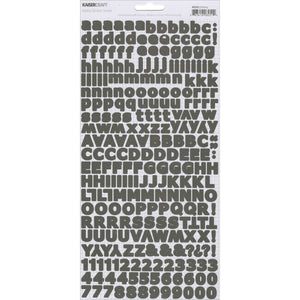 Kaisercraft Alpha Sticker Sheets Ebony (AS251)