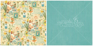 Graphic 45 12" x 12" Scrapbook Paper - Children's Hour Collection - April Montage (4501229)