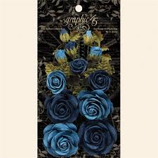 Graphic 45 Staples - Rose Bouquet Collection - Bon Voyage & French Blue (4501788)