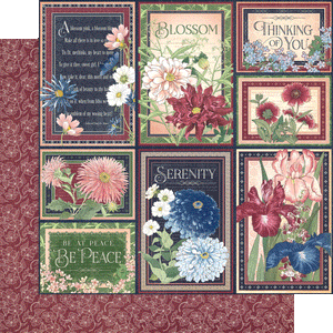 Graphic 45 12x12 Scrapbook Paper - Blossom Collection - Delight (4502156)