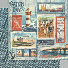 Load image into Gallery viewer, Graphic 45 Catch of the Day 12x12 Collection Pack (4502176)
