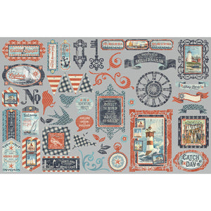 Graphic 45 Catch of the Day Die Cut Assortment (4502181)