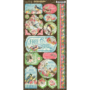 Graphic 45 Bird Watcher Collection Chipboard (4502214)