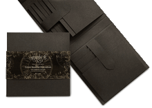 Load image into Gallery viewer, Graphic 45 Trifold Waterfall Folio Album Black (4502383)
