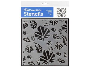 PA Essentials Stencils 6x6 Fall Leaves Pattern