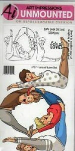 Art Impressions Unmounted Stamp Set Lots of Love (4757)