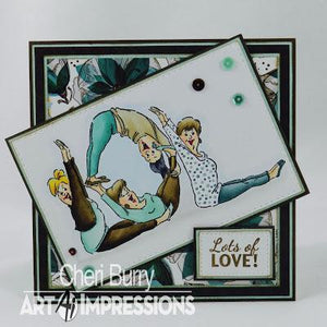 Art Impressions Unmounted Stamp Set Lots of Love (4757)