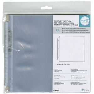 We R Memory Keepers 8x8 Ring Page Protectors 25 Pack (50057-5)