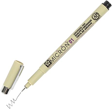 Sakura Pigma Micron Pen Size 01 0.25mm Black (XSDK01#49)