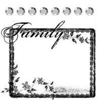Prima Clear Stamps - Family Frame (531249)